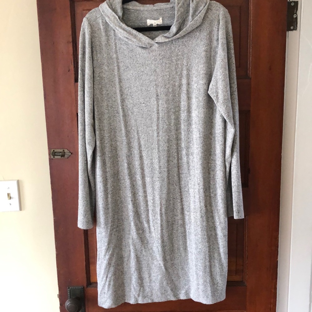 Lou & Grey gray hoodie dress. Very soft.